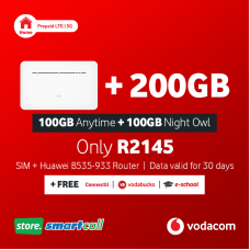 Huawei B535-933 4G CPE 3 Router + 200GB Vodacom LTE Data